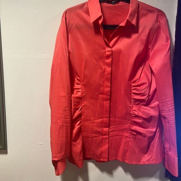 BOSS HUGO BOSS SCALLOP SIDES SHIRT‎ SIZE 10 - Picture 1 of 7